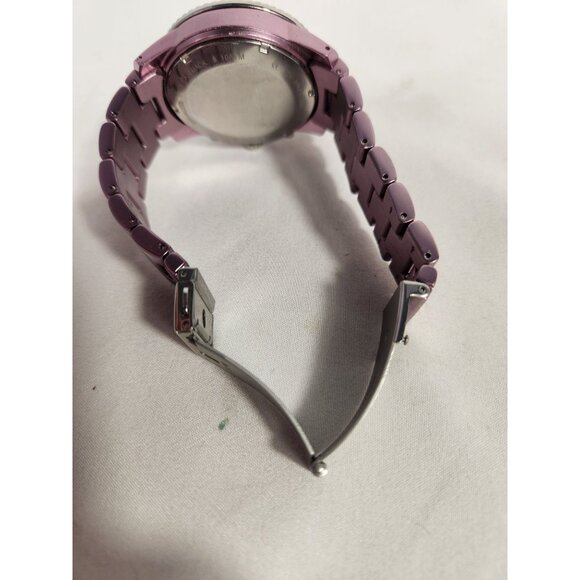 Fossil Stella Womens CH-2747 Chronograph LAVENDER Quartz 42mm Watch 5.3/4